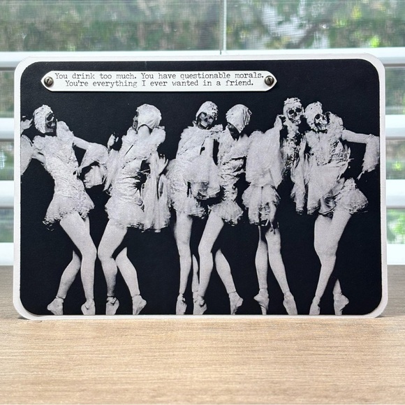 Hand Crafted Other - Handmade Friendship Goth Greeting Card
